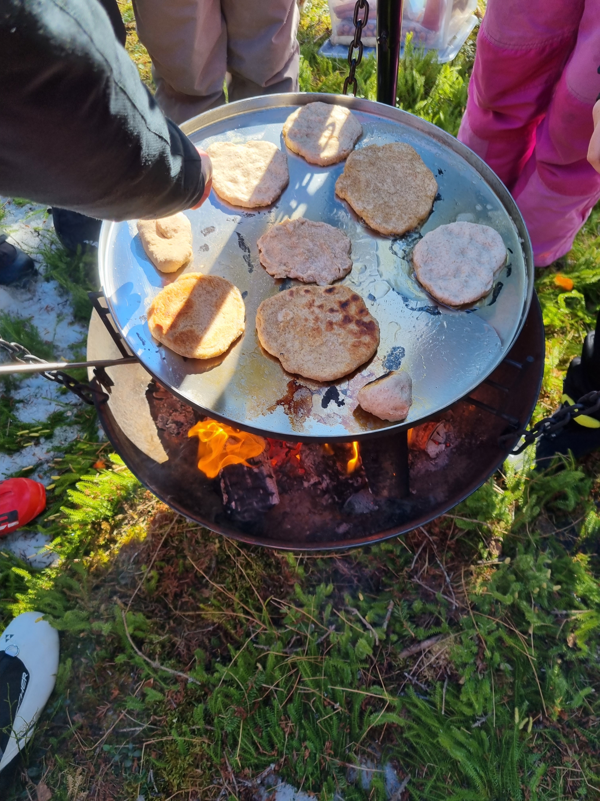 Samisk brød på bål